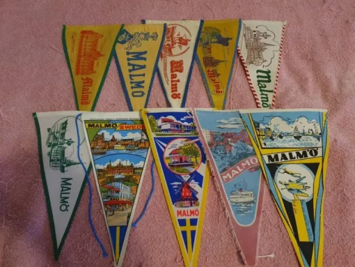 Tradera 10 VIMPLAR IFRÅN MALMÖ> Flag