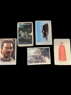 Tradera 5 vintage Star Wars filmisar/samlarkort från 80-talet.> Star Wars