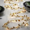 Tradera 10 x 2M LED-ljusslinga med guldfärgade blad, totalt 20 meter ljusslinga NYA| Bryllups-borddækning & Dekorationer