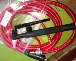 Online 120A TIG-svetsbrännare med 3 m flexibel kabel, 8 mm snabbkoppling, luftkylning Svejsning & Lodning