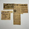 Tradera AC/DC konsertbiljett och tidningsurklipp - 11 oktober 1978 - Biljett> Musikmemorabilia