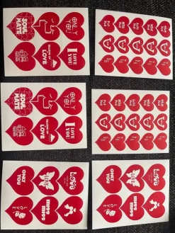 Tradera Alla hjärtans dag klistermärken med kärleksmotiv> Klistermærker & Stickers