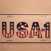 Tradera amerikanska flaggan usa 1 licens plate 15cm*30cm> Skilte