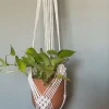 Tradera AMPEL I MAKRAMÉ| Potter & Plantedyrknings-systemer