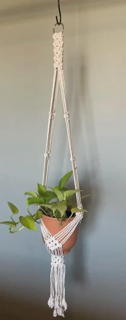 Tradera Ampel I makramé JULIE| Potter & Plantedyrknings-systemer