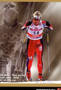 Tradera Anita Moen - OS-silver 1994 - Längdskidor| Autografer