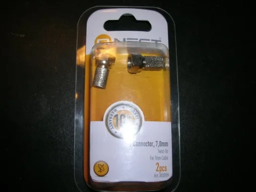 Tradera Antenn F-kontakt 7mm Tvist on 2-pack| Digital-tv