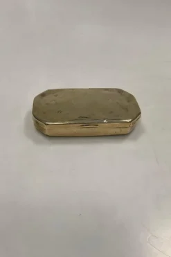 Outlet Antik Snus Boks i Messing Brugs- & Pyntegenstande