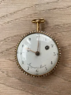 Tradera Antikt fickur med pärlemorsinfattning - Breguet Paris> Lommeure