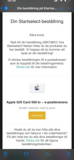Online Apple Gift Card 500 kr Gavekort & Rabatkoder