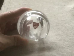 Flash Sale Arne Branzell, Tennisboll, Ettikett-och Gravyrmärkt Orrefors, Mycket Fint Skick Glas