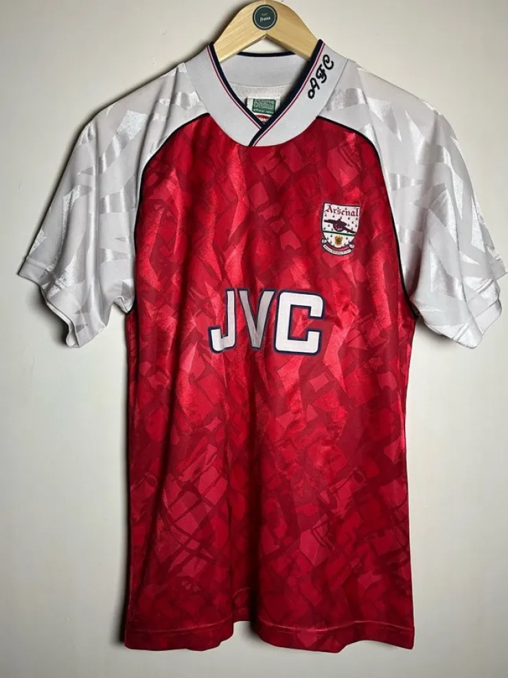 Tradera Arsenal 1990-92 tröja, röd, storlek M> Fodbold