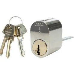 Hot ASSA Cylinder d1301 3 st nycklar Nickel Låse & Alarmer