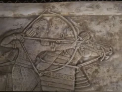 Tradera Assyrisk kung Ashurbanipal lejonjakt väggrelief.| Relieffer