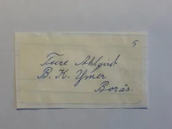 Tradera Autograf: Ture Ahlqvist. OS-silver 1932| Autografer