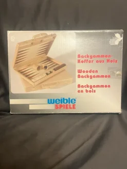 Tradera Backgammon i träväska| Bræt- & Selskabsspil