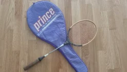 Tradera BADMINTON TACKET TIGA SILVER DELUXE/GHROME STEEL TAPER SHAFT> Badminton