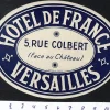 Tradera Bagageetikett hotel de France, Versailles Frankrike hotell> Kuriositeter