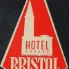 Tradera Bagageetikett hotel Freysz Bristol, Strabourg Frankrike hotell> Kuriositeter