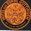 Tradera Bagageetikett hotel zur Sonne, Göttingen Tyskland hotell> Kuriositeter