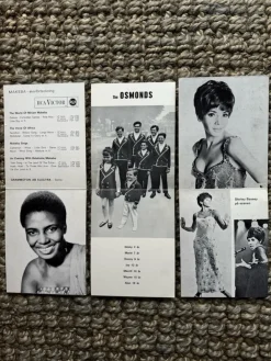 Tradera Berns salonger program parti 3 st> Musikmemorabilia