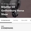 Outlet Biljetter till Göteborgs Horse Show Sportsbegivenheder