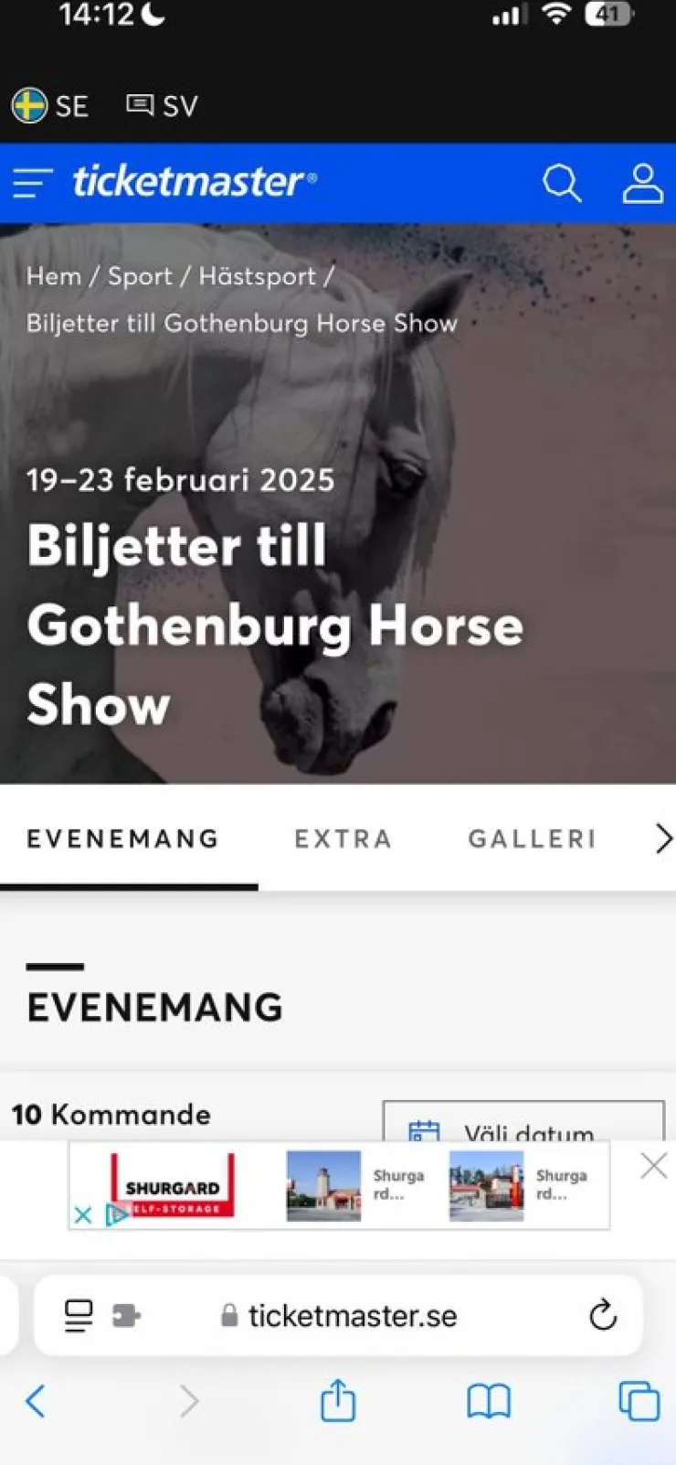 Outlet Biljetter till Göteborgs Horse Show Sportsbegivenheder