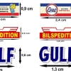 Tradera Bilspedition, Gulf, Esso passar ex, Modelljärnväga, Modellbygge, mm,TT, HO, O| Skalamodeller