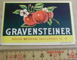Tradera BJÖRKE BRYGGERI, DALS-LÅNGED. GRAVENSTEINER| Breweriana