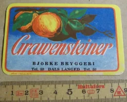 Tradera BJÖRKE BRYGGERI, DALS-LÅNGED. GRAWENSTEINER| Breweriana