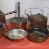Best Blandade föremål av koppar - kaffekanna, fat och kastrull Kobbergenstande