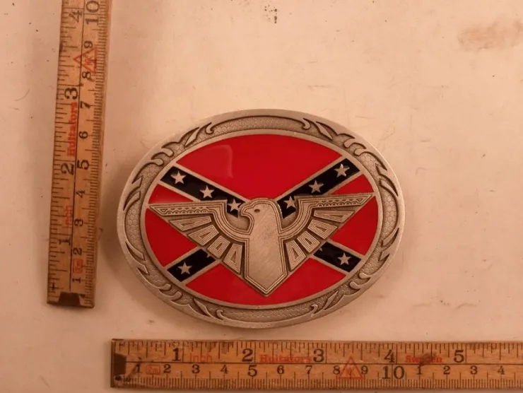 Shop Bältesspänne rebel sydstats flaggan med örn bb1947 Bælter & Livremme