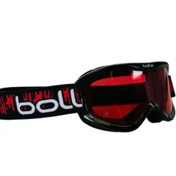 Tradera Bollé Goggles Skidglasögon Svarta Röd Lins Junior 15cm bredd> Alpint Skiløb
