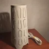Tradera Bordslampa i naturvit plåt. IKEA Kajuta.| Lamper