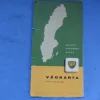 Tradera BP Vägkarta över Sverige - Vikbar karta från mitten av 1900-talet| Bensinia