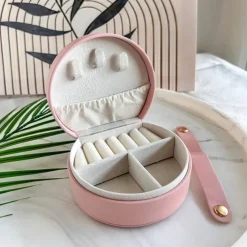 Tradera Bärbar Smyckeskrin | Extra Mini | Rosa> Smykkeskrin & -opbevaring