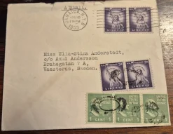 Cheap Brev stämplat på Jamaica 16 april 1955 Andet