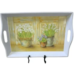 Tradera Bricka Fat Plast Plastbricka Blommor Krukor Design| Indretning & Husholdning