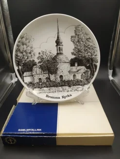 Sale Brommatallriken - Bromma Kyrka - 1978 - Gustavsberg Keramik & Porcelæn, Svensk