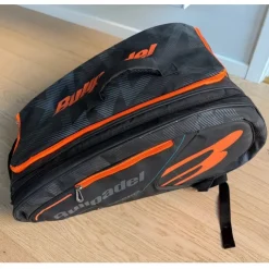 Tradera Bullpadel padelväska svart orange padelracketväska padel ryggsäck> Padel