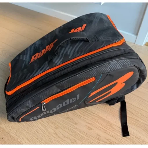 Tradera Bullpadel padelväska svart orange padelracketväska padel ryggsäck> Padel