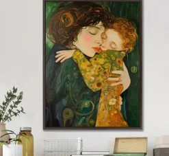 Tradera Canvas Poster Mor Barn 40x30| Plakater