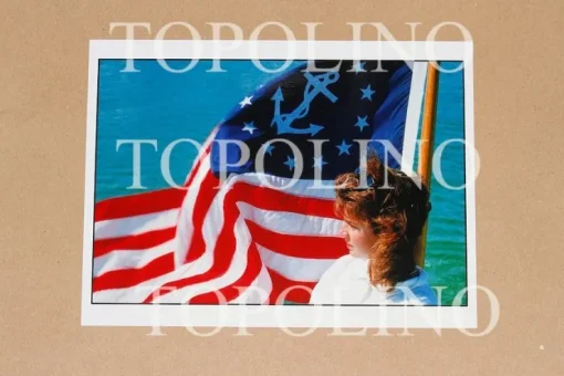 Tradera Carola Häggkvist Miami Florida USA Navy flagga 1986 foto fotografi| Fotokunst