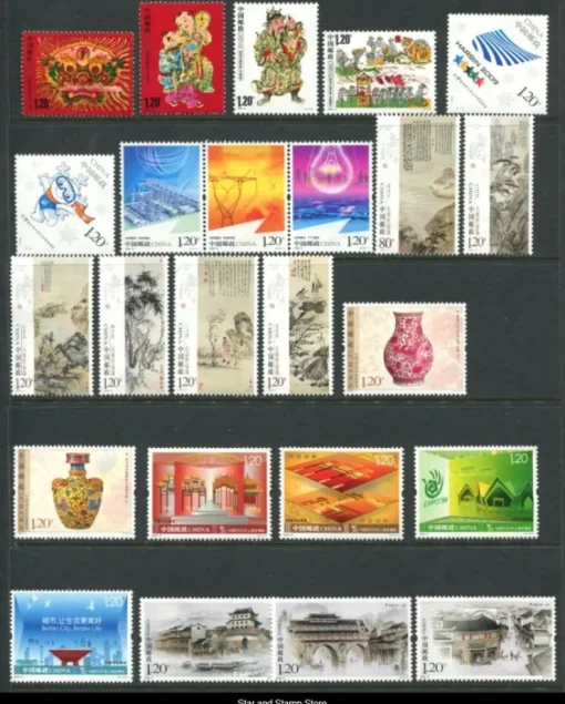 Tradera China | Bra lot felfria märken | Postfriskt| Asien