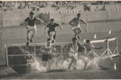 Tradera Cigarette Picture Card Olympics 1932-Running 3000 Meter obstacle> Olympia
