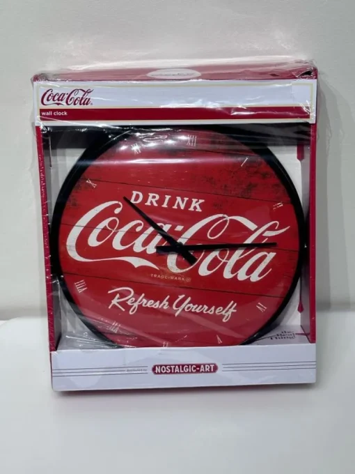 Tradera Coca-Cola väggklocka - Ny i förpackning> Ure Til Hjemmet
