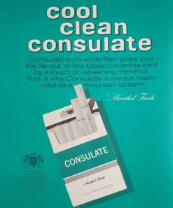 Tradera CONSULATE - Cool Clean Consulate (reklamannons) från 1966> Tobakiana