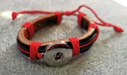 Tradera Coolt Snap-on armband som du kan variera genom att knäppa på olika knappar !> Smykketilbehør