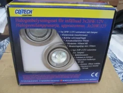 Cheap Cotech - Halogenbelysningsset för infällnad 3 x 20w/12V Belysning & Armaturer