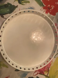 Tradera Dala Sweden bricka i vit plåt| Indretningsdetaljer